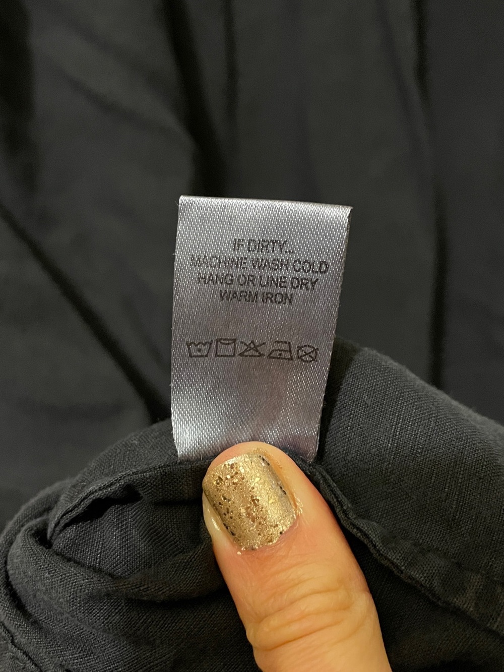 Tradlands Nico Dress - XS (original very oversized XXS) dyed w RIT Back to Black - Picture 12 of 16